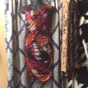 Bisou Bisou runchie colorful dress